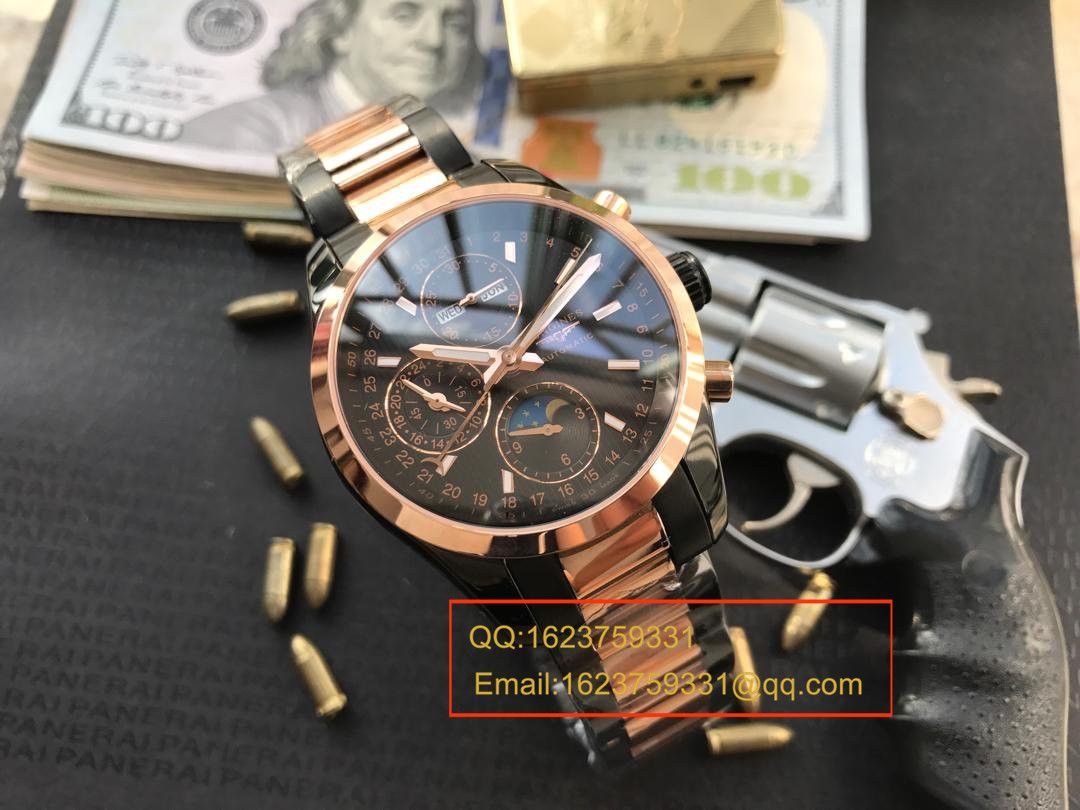 视频评测YL厂浪琴康铂旗舰版黑面间金版男表 / L054