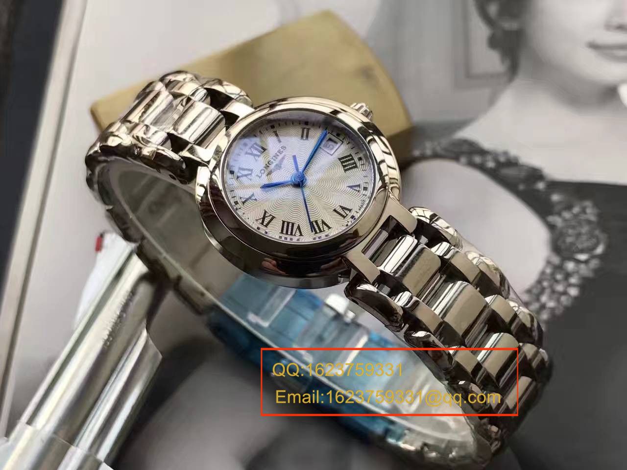   实拍图鉴赏  台湾厂出品林志玲同款_浪琴心月系列女表精品媲美正品的做工 / L062