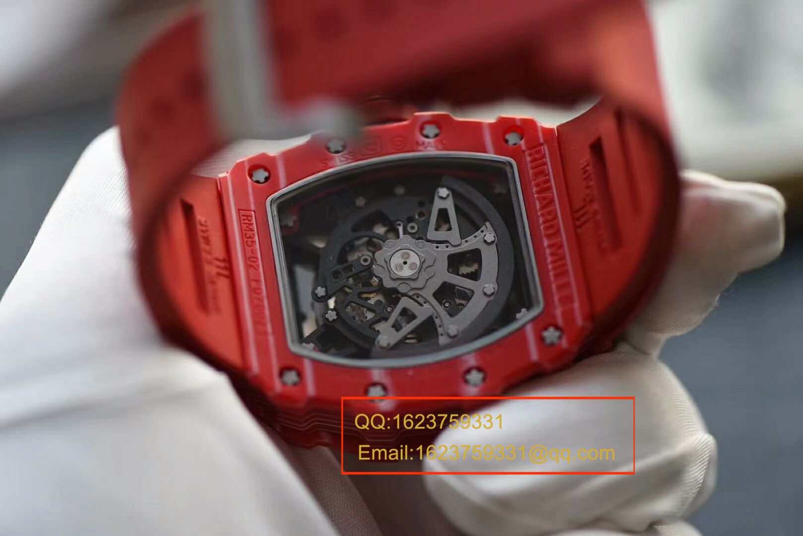 视频评测KV  RICHARD MILLE理查德.米勒男士系列红蜘蛛～RM035-02 / RMBF35-02