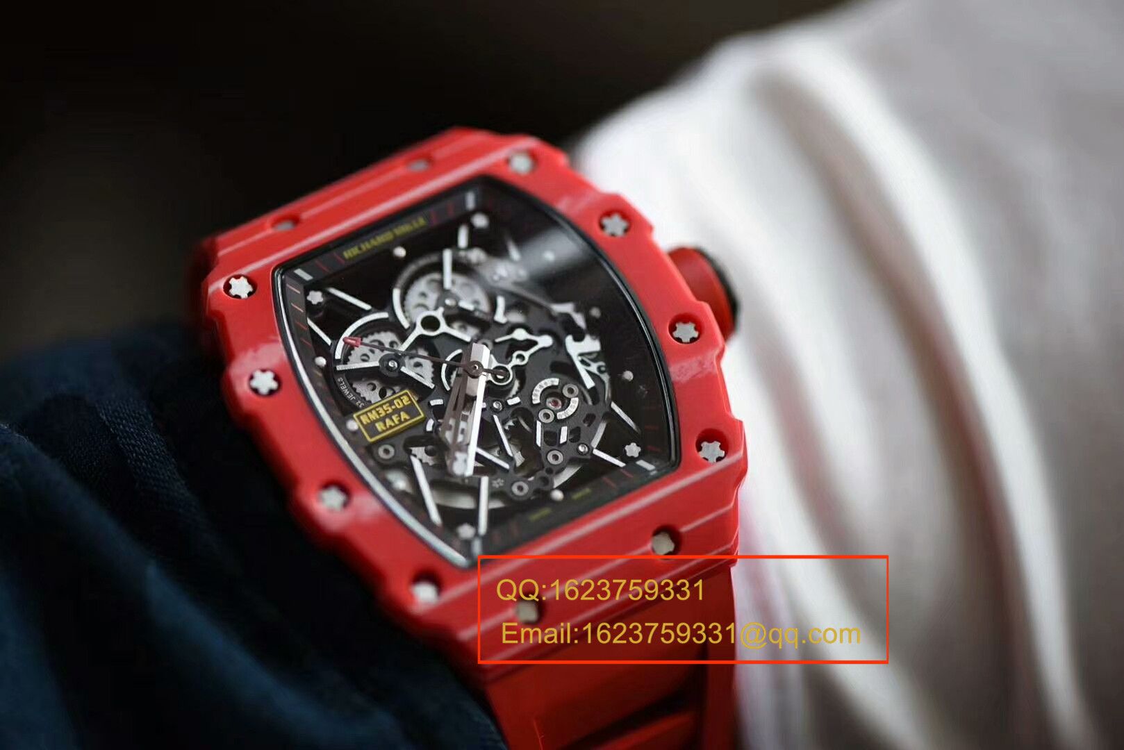 视频评测KV  RICHARD MILLE理查德.米勒男士系列红蜘蛛～RM035-02 / RMBF35-02