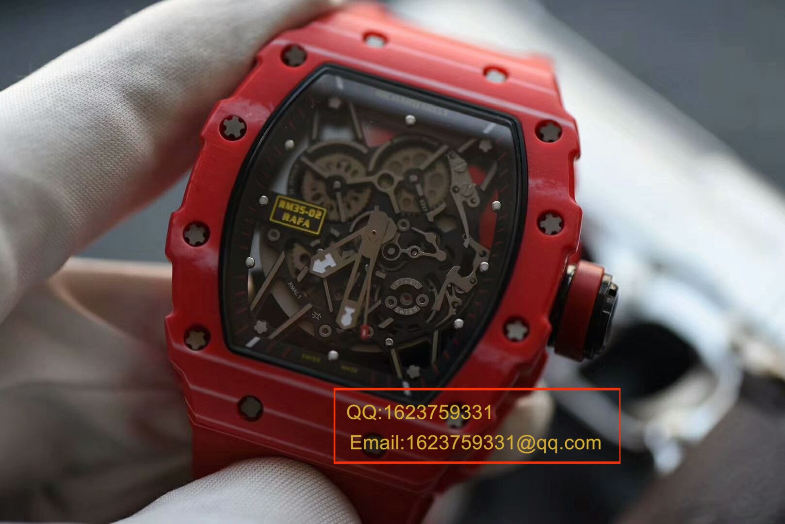 视频评测KV  RICHARD MILLE理查德.米勒男士系列红蜘蛛～RM035-02 / RMBF35-02