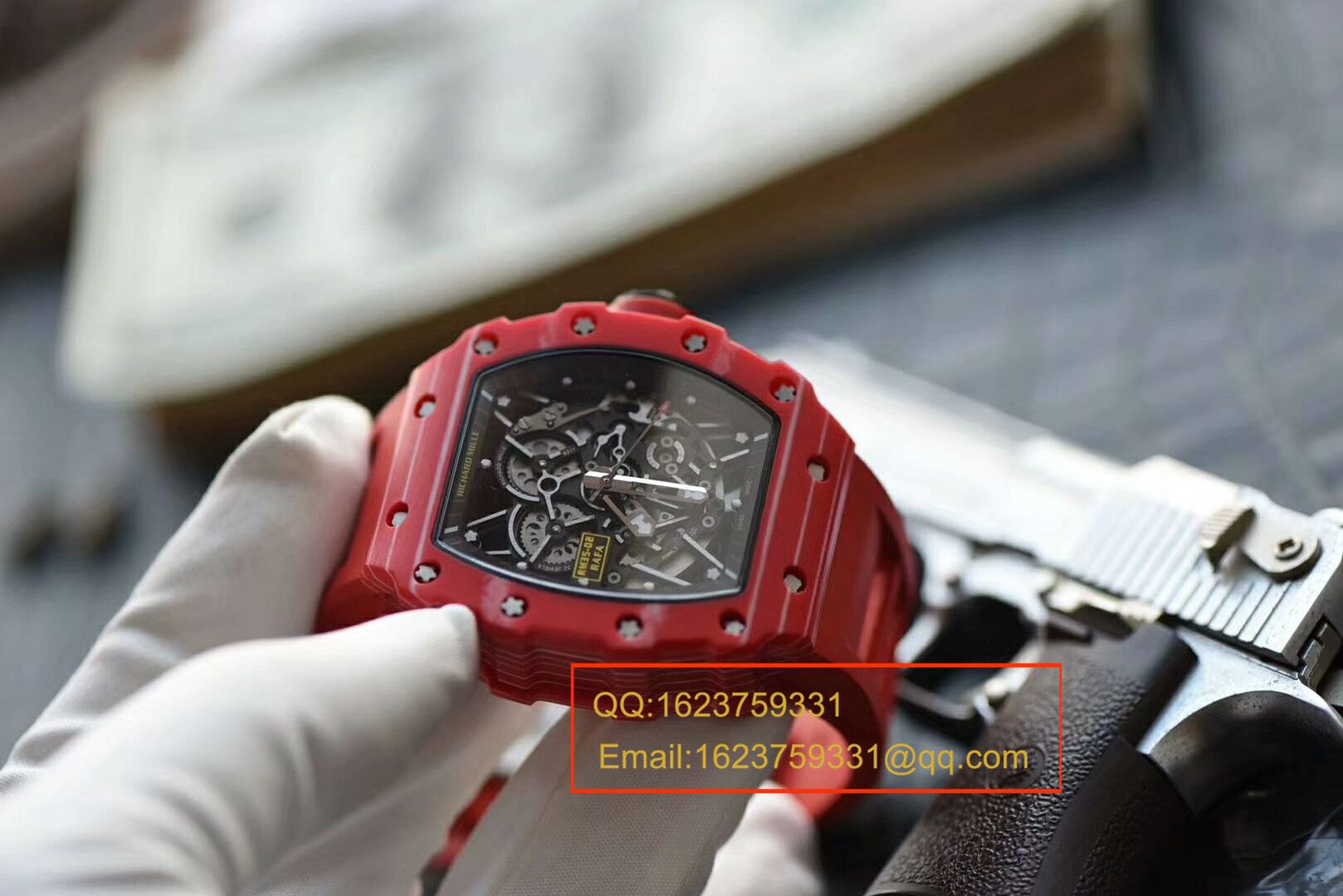 视频评测KV  RICHARD MILLE理查德.米勒男士系列红蜘蛛～RM035-02 / RMBF35-02