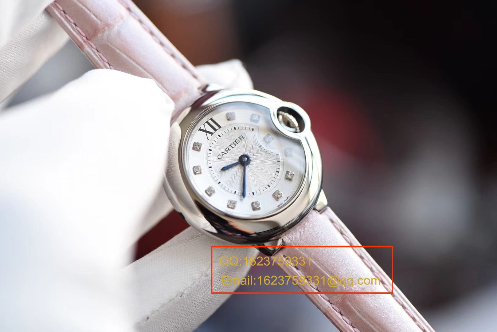   V6  卡地亚蓝气球系列小号蓝气球28毫米石英女士腕表W4BB0008 / K133