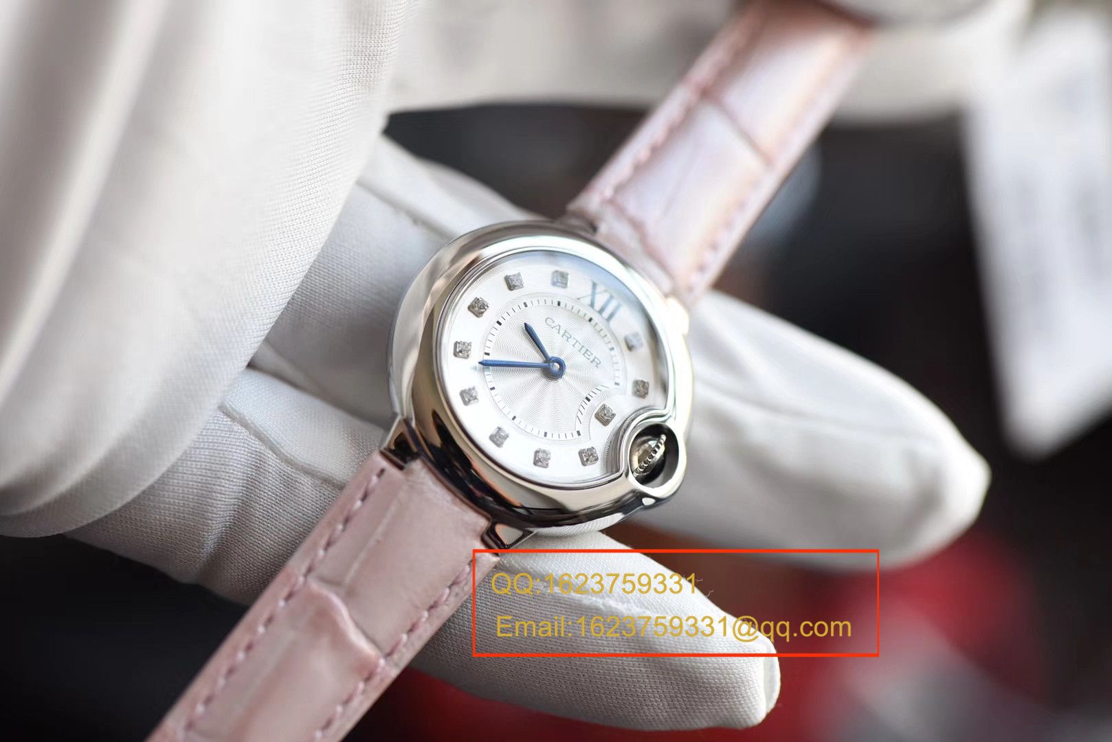   V6  卡地亚蓝气球系列小号蓝气球28毫米石英女士腕表W4BB0008 / K133