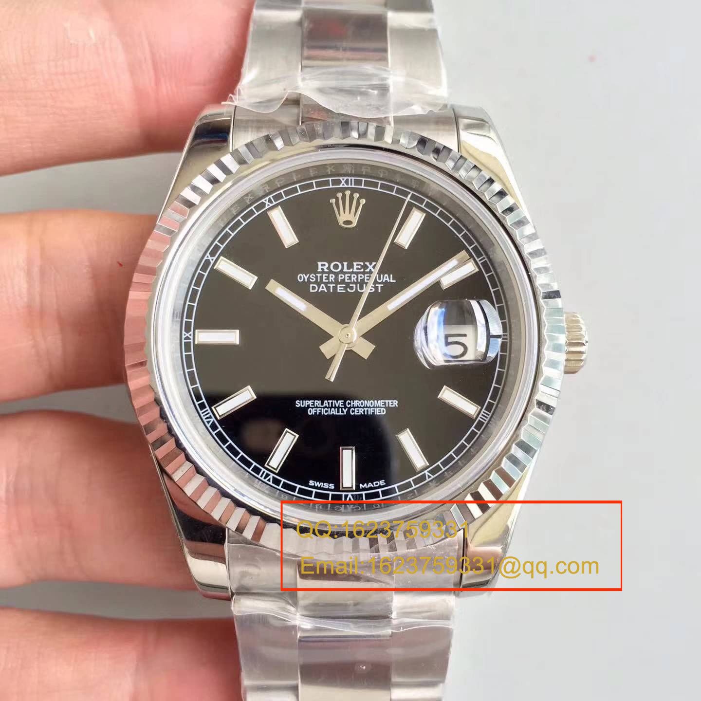   N厂高劳力士日志型系列116334-黑盘腕表 / RBE093