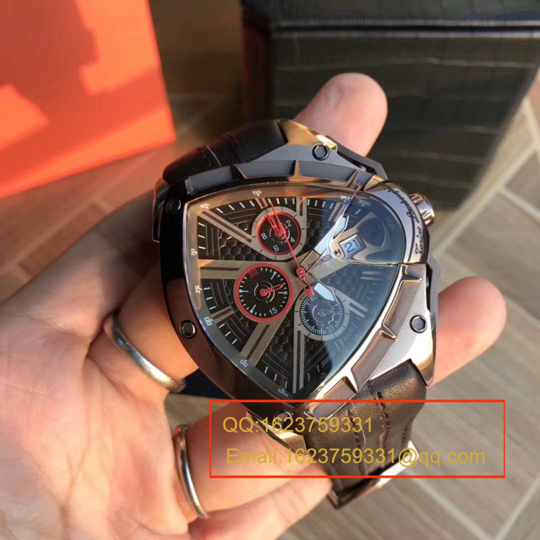   正品原单  兰博基尼 六针计时石英男表 / LB001