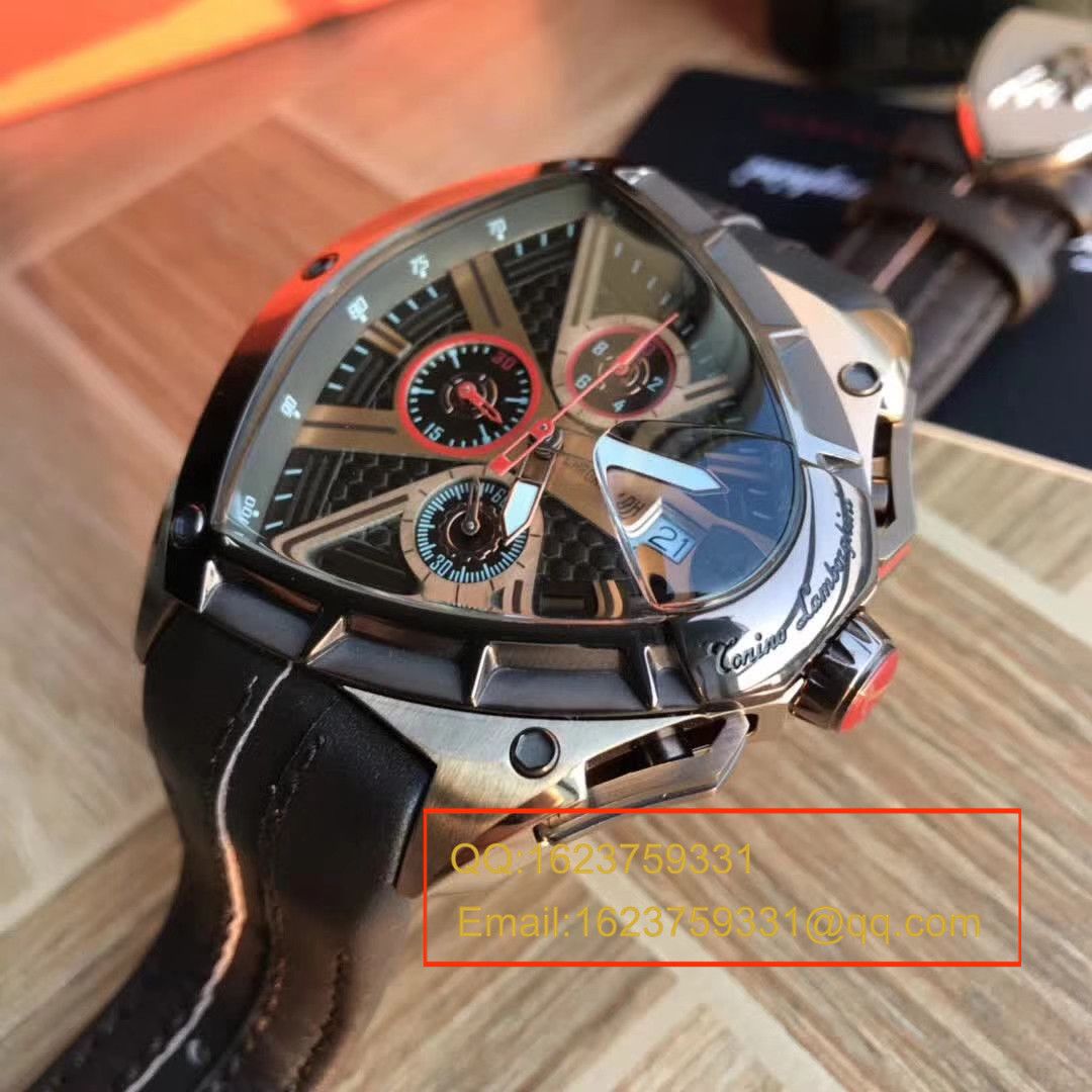   正品原单  兰博基尼 六针计时石英男表 / LB001