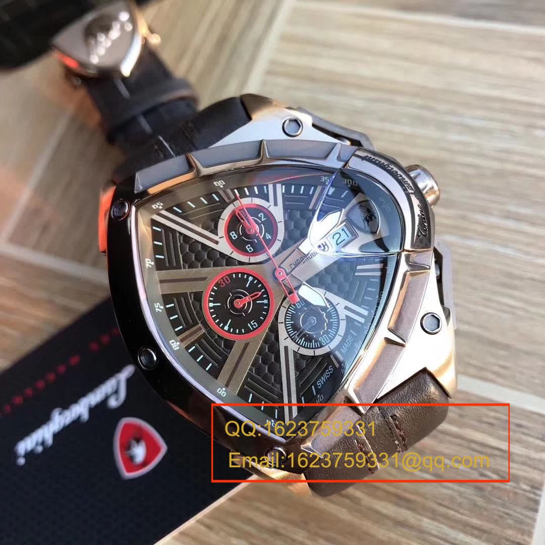   正品原单  兰博基尼 六针计时石英男表 / LB001