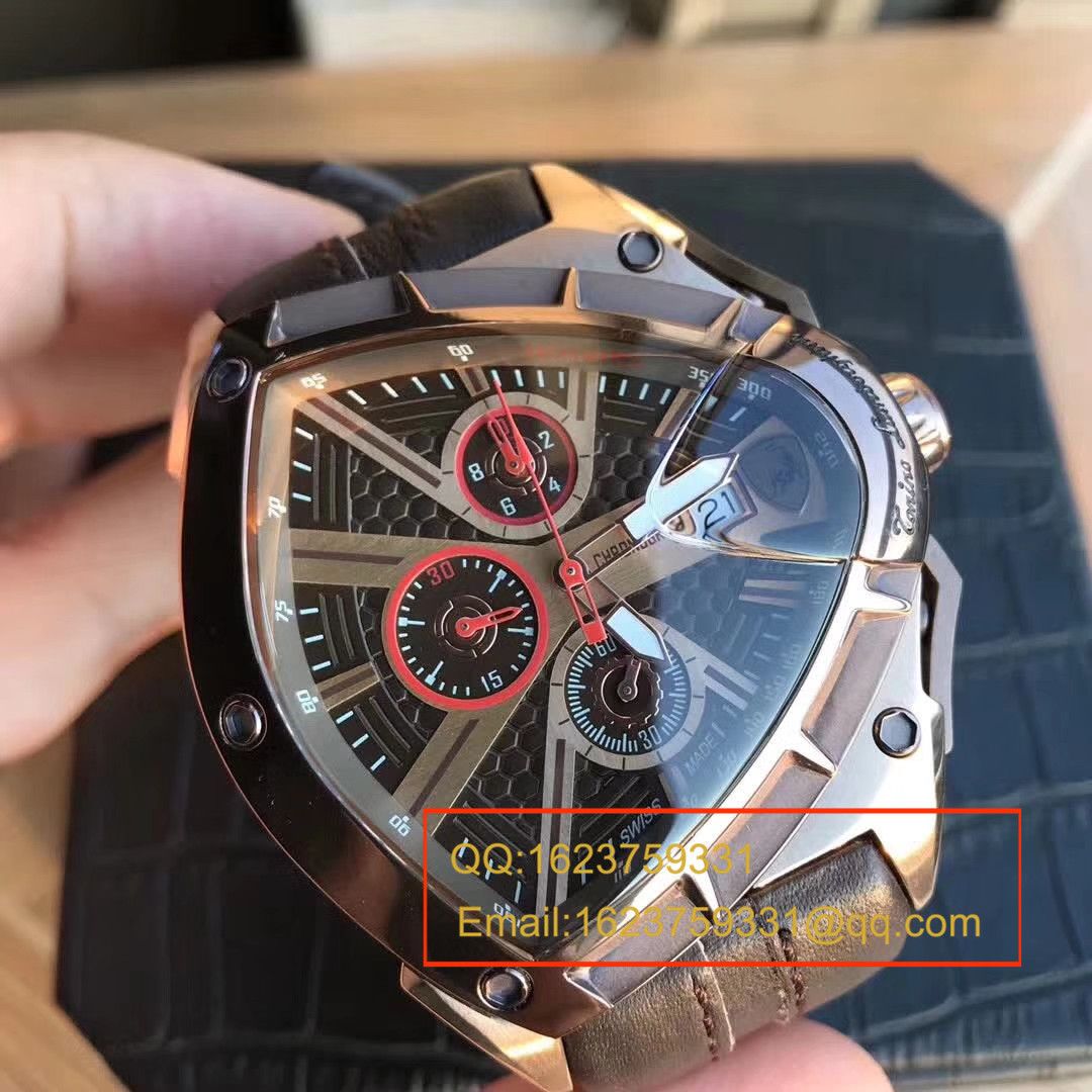   正品原单  兰博基尼 六针计时石英男表 / LB001