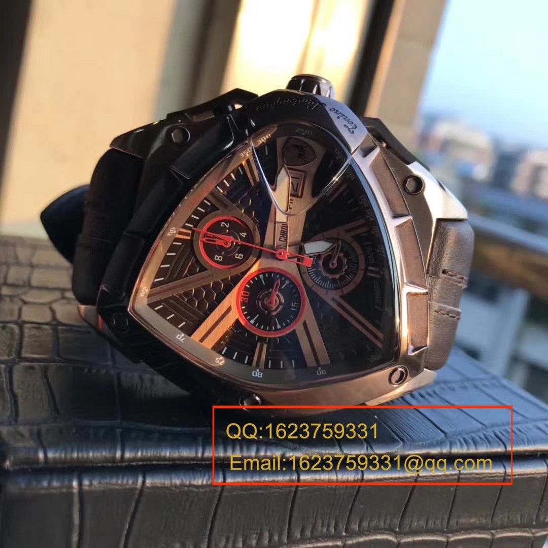   正品原单  兰博基尼 六针计时石英男表 / LB001