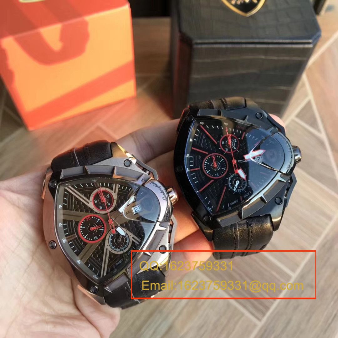   正品原单  兰博基尼 六针计时石英男表 / LB001