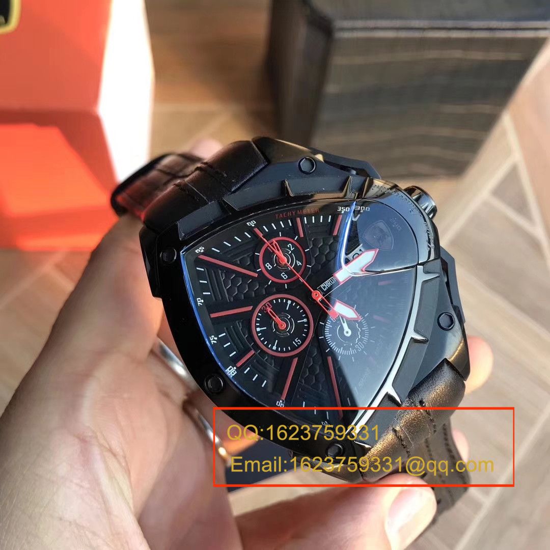   正品原单  兰博基尼 六针计时石英男表 / LB001