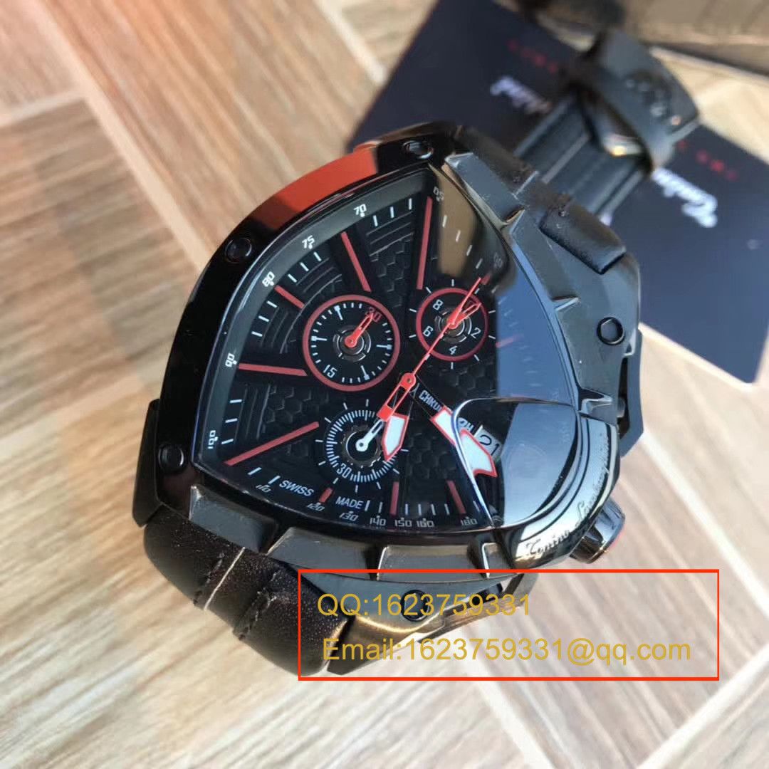   正品原单  兰博基尼 六针计时石英男表 / LB001