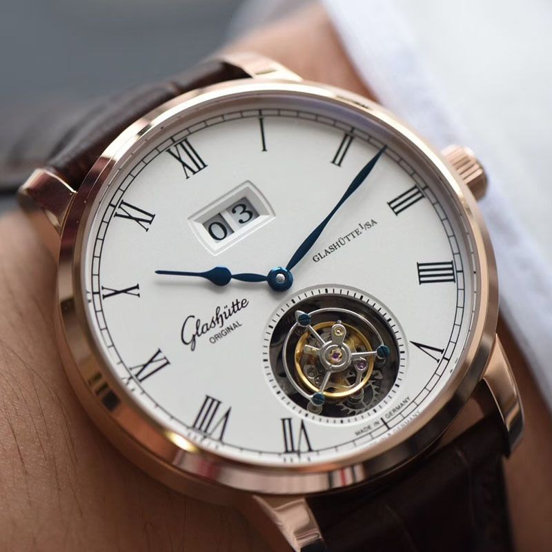 视频评测TF  格拉苏蒂原创Gelasudi Original艺术与工艺 议员陀飞轮腕表系列金壳