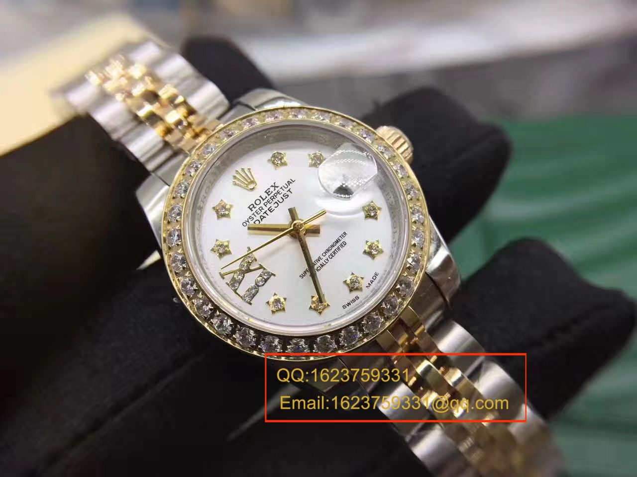   SY  劳力士女装日志型系列白面镶钻表盘女士腕表 / R151