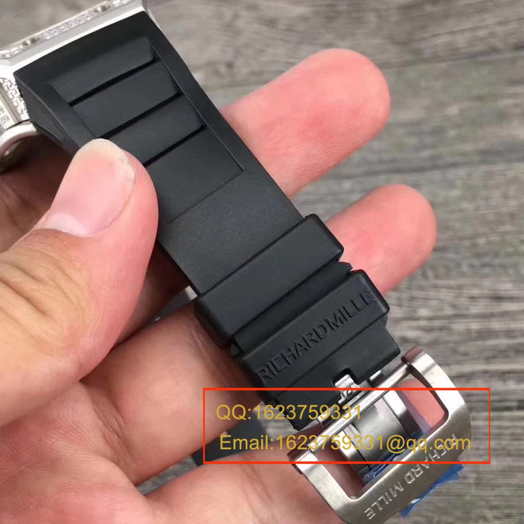   KV  理查德.米勒RICHARD MILLE男士系列RM 052银面骷髅头满钻腕表 / RM052C