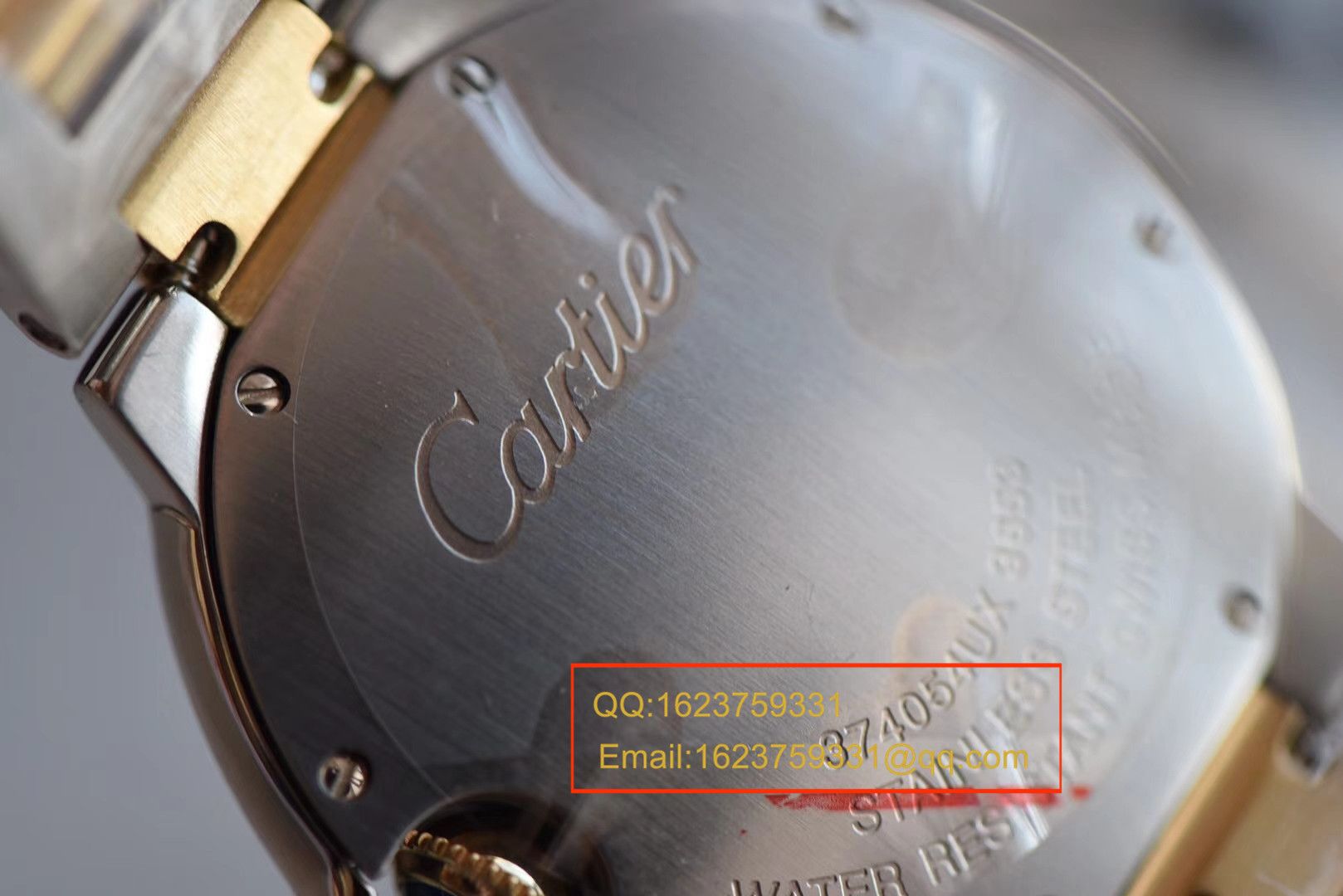   HBBV6  卡地亚蓝气球系列W69008Z3女士33/36毫米间金石英腕表 / K138