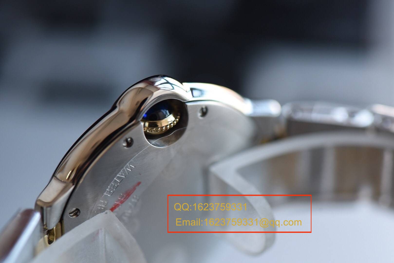   HBBV6  卡地亚蓝气球系列W69008Z3女士33/36毫米间金石英腕表 / K138