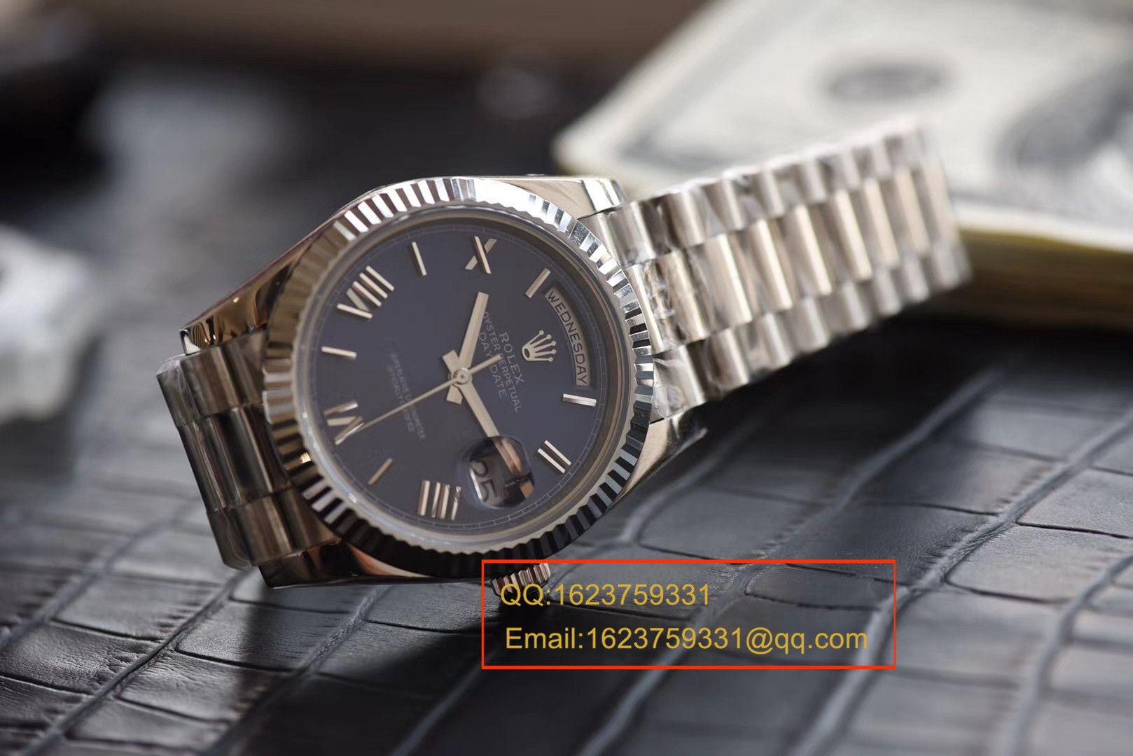 视频评测NOOB厂劳力士星期日历型系列228239蓝盘男士机械手表 / RBE068