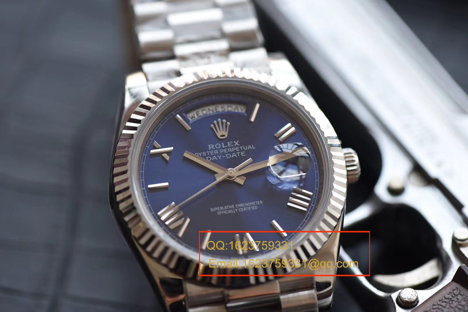 视频评测NOOB厂劳力士星期日历型系列228239蓝盘男士机械手表 / RBE068