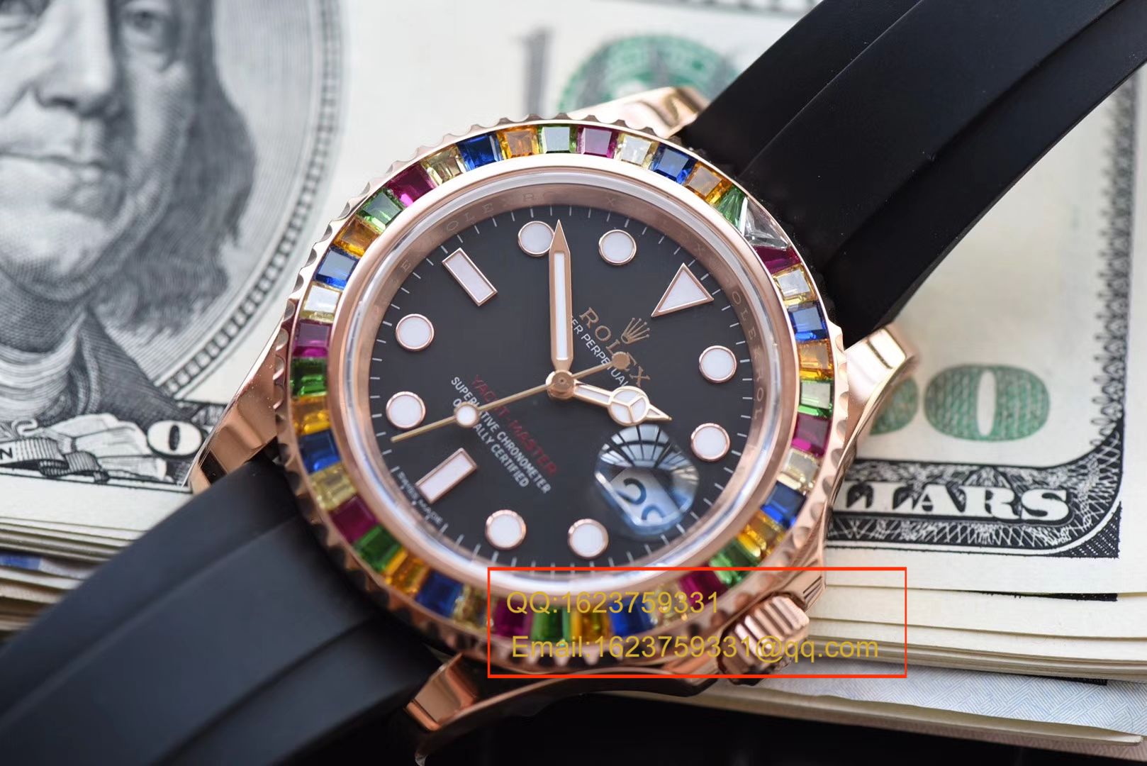   NOOB厂劳力士游艇名仕型系列116695SATS“糖豆”圈彩虹游艇劳力士游艇腕表 / R192