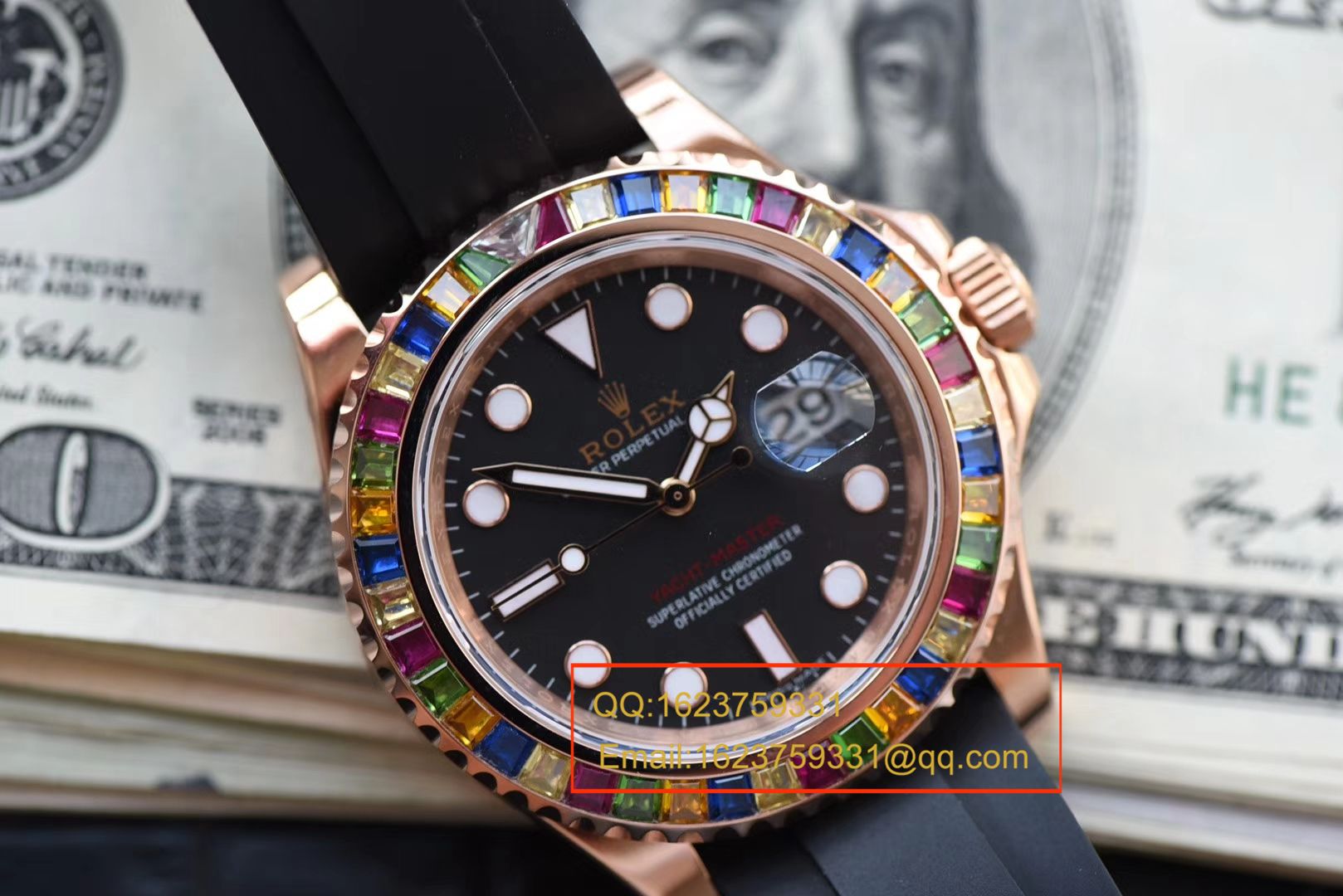   NOOB厂劳力士游艇名仕型系列116695SATS“糖豆”圈彩虹游艇劳力士游艇腕表 / R192