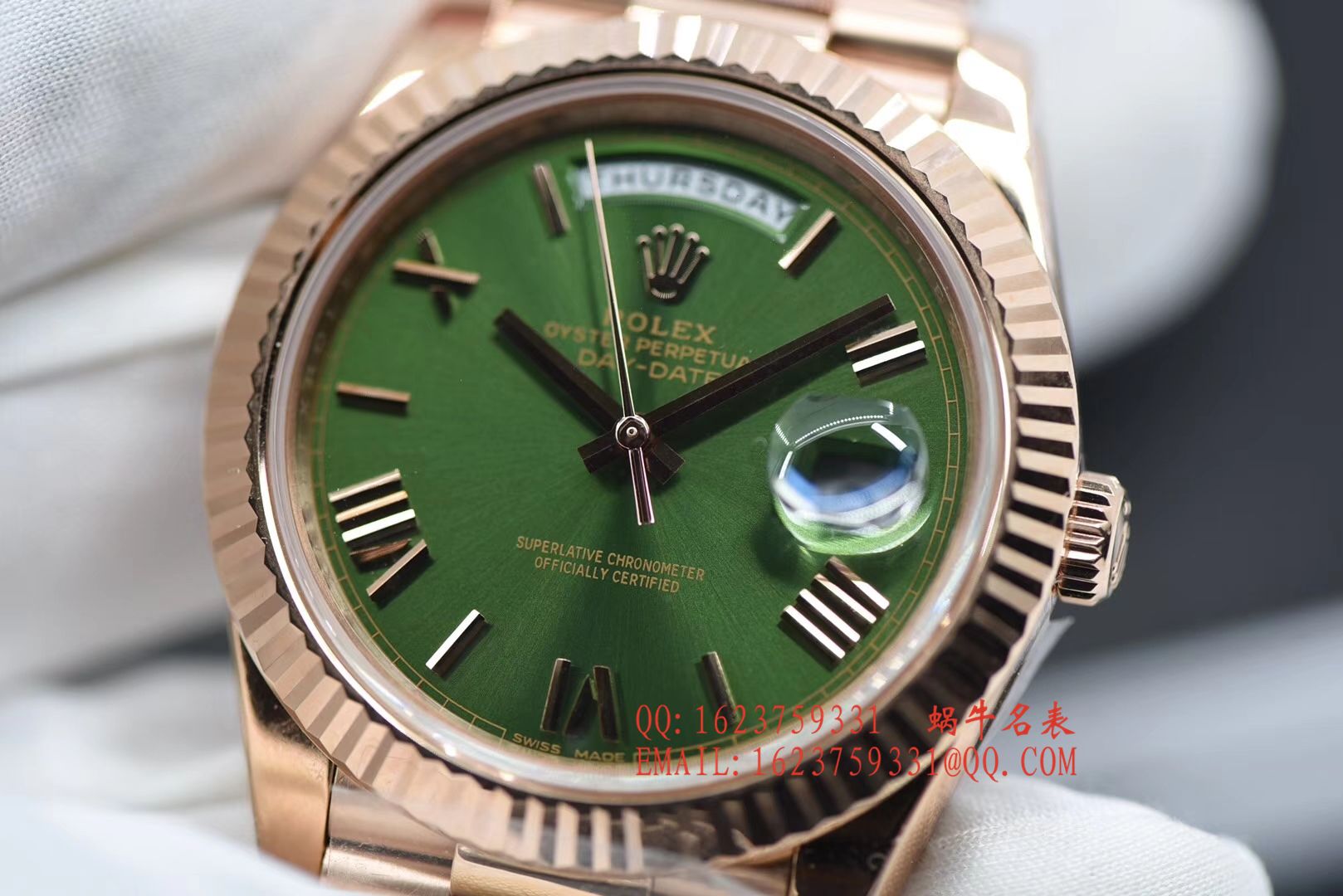   独家视频评测N厂劳力士day date星期日历型系列228235绿盘腕表 / RBE165
