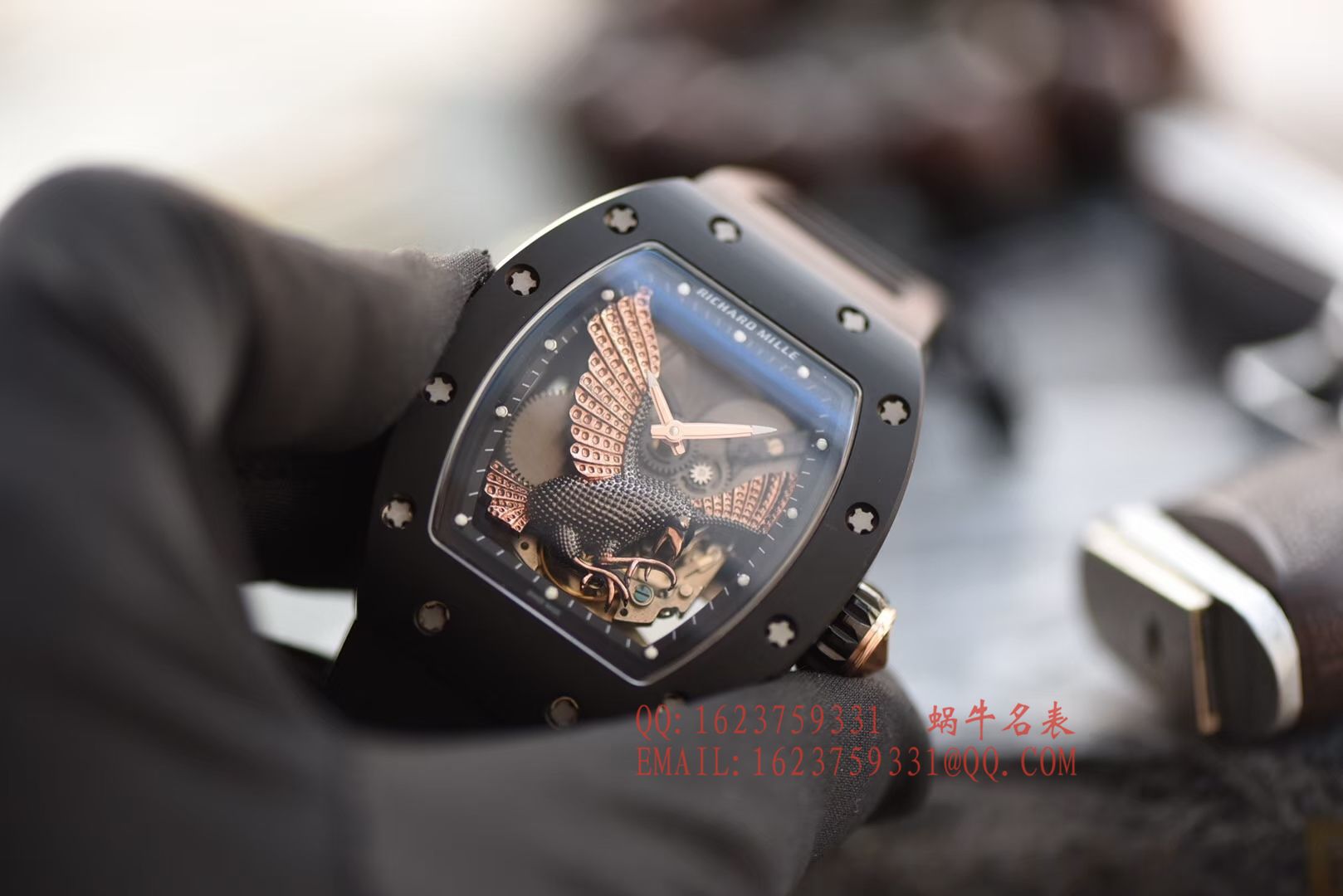   独家视频评测KV  理查德.米勒RICHARD MILLE男士系列RM023-02立体鹰雕图案腕表 / RM 023-2