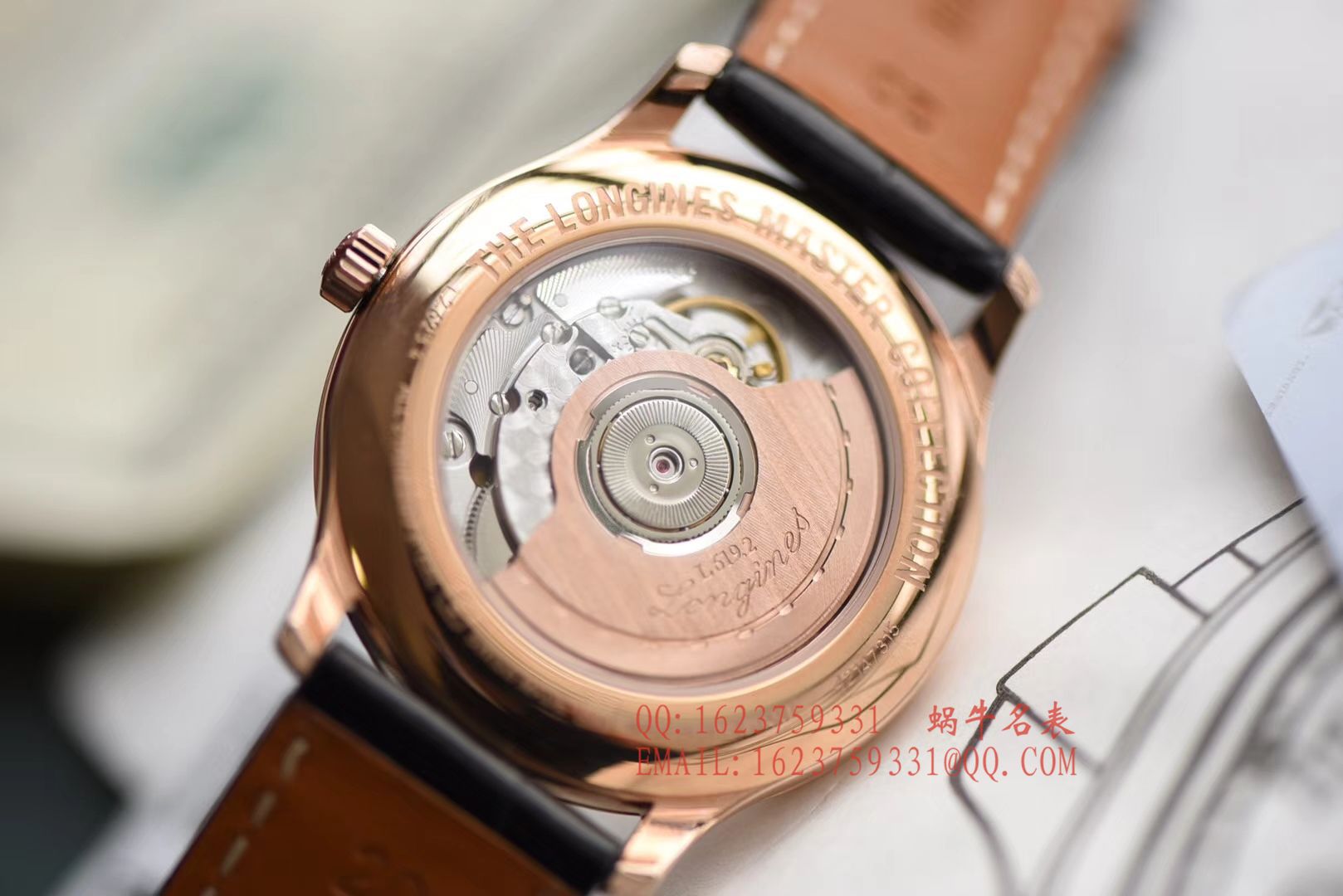   独家视频评测KZ  浪琴名匠系列L2.628.6.78.3玫瑰金腕表 / L095