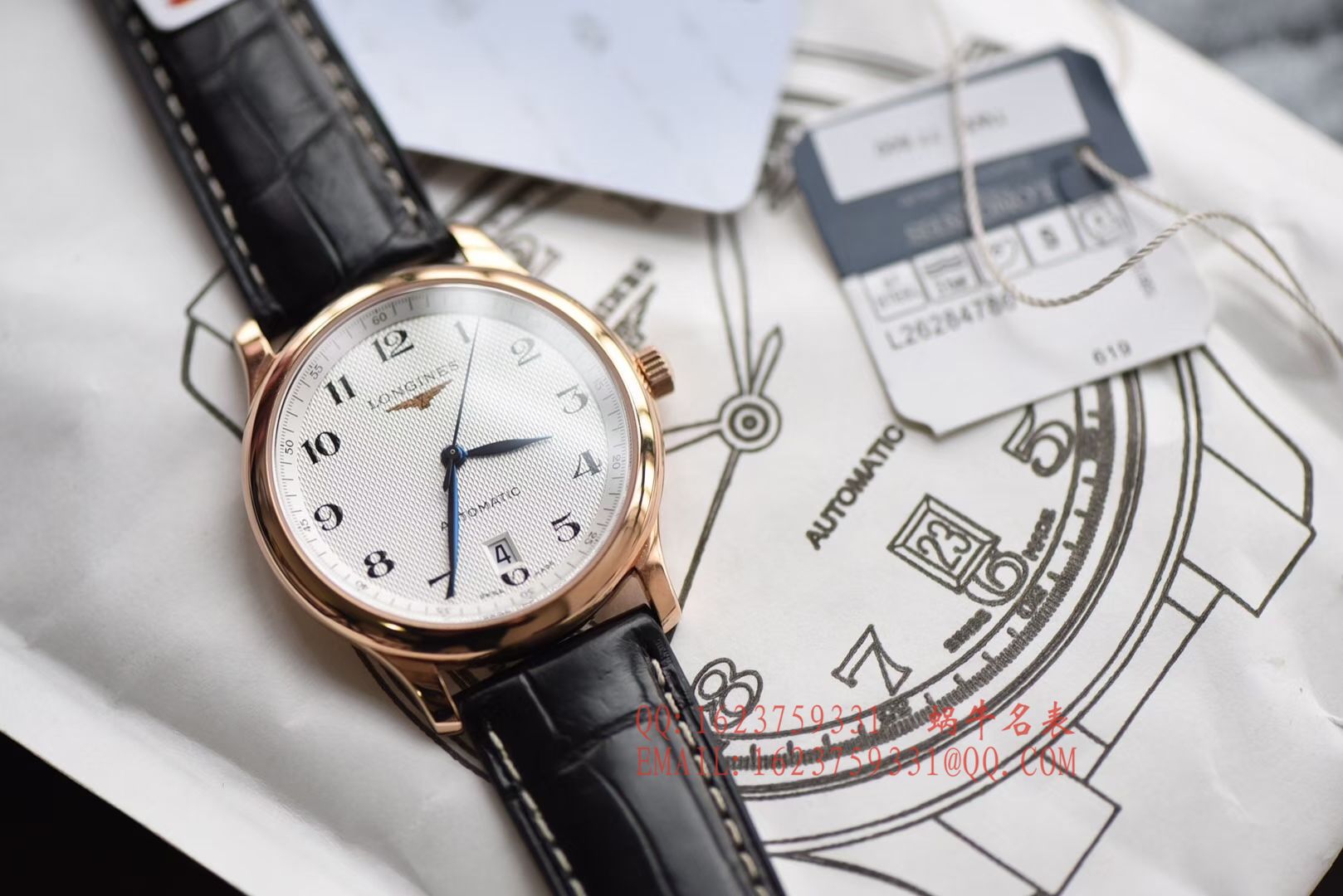   独家视频评测KZ  浪琴名匠系列L2.628.6.78.3玫瑰金腕表 / L095