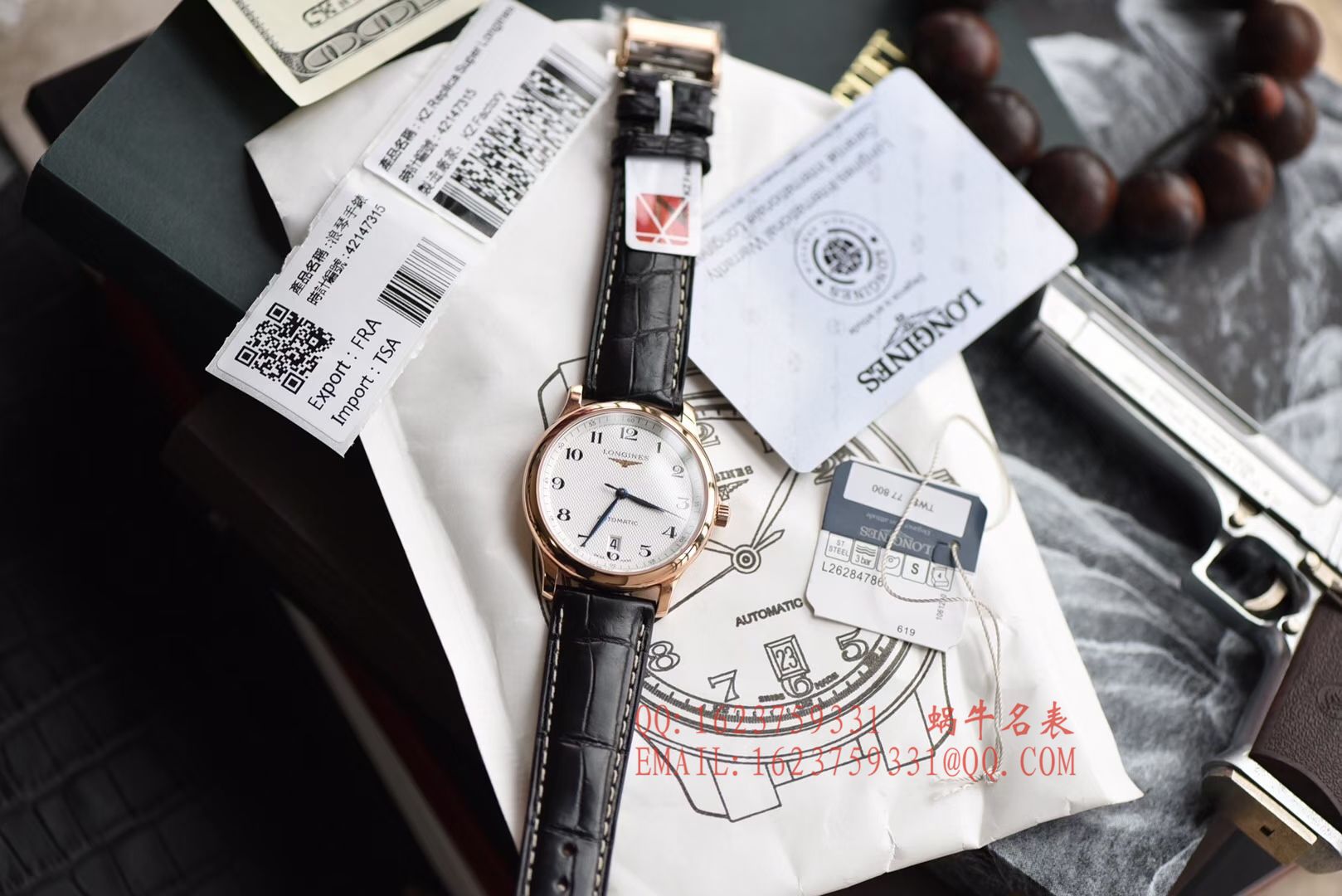   独家视频评测KZ  浪琴名匠系列L2.628.6.78.3玫瑰金腕表 / L095