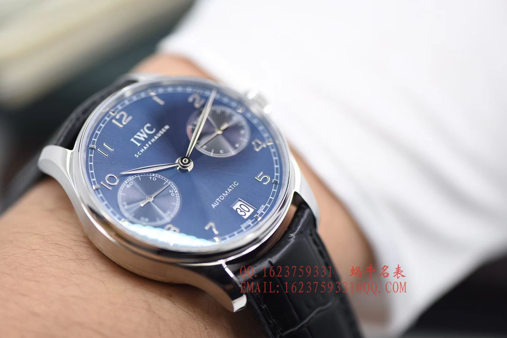   独家视频评测ZF  V5版本  万国葡萄牙七天7 DAYS系列 IW500710腕表《葡七蓝面》 / WG316