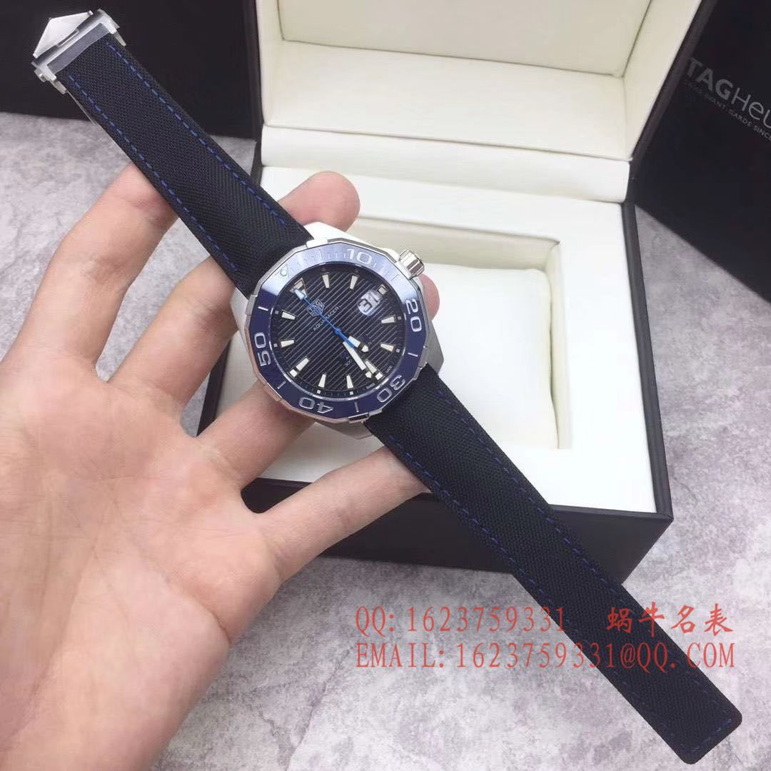   原单正品  泰格豪雅竞潜系列WAY2013.BA0927 、 WAY2010.BA0927《黑面》、WAY2012.BA0927《蓝面》腕表 / TG054