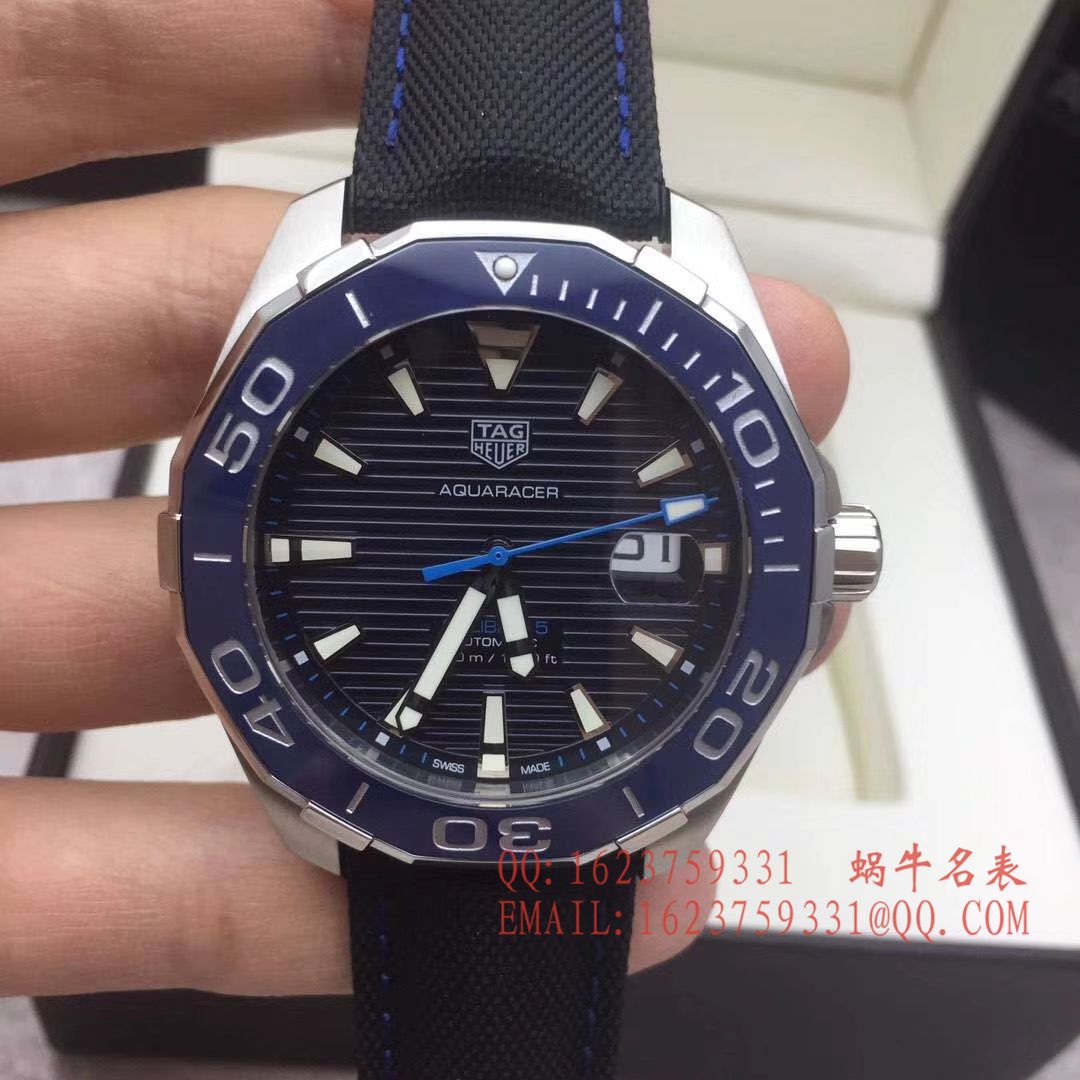   原单正品  泰格豪雅竞潜系列WAY2013.BA0927 、 WAY2010.BA0927《黑面》、WAY2012.BA0927《蓝面》腕表 / TG054