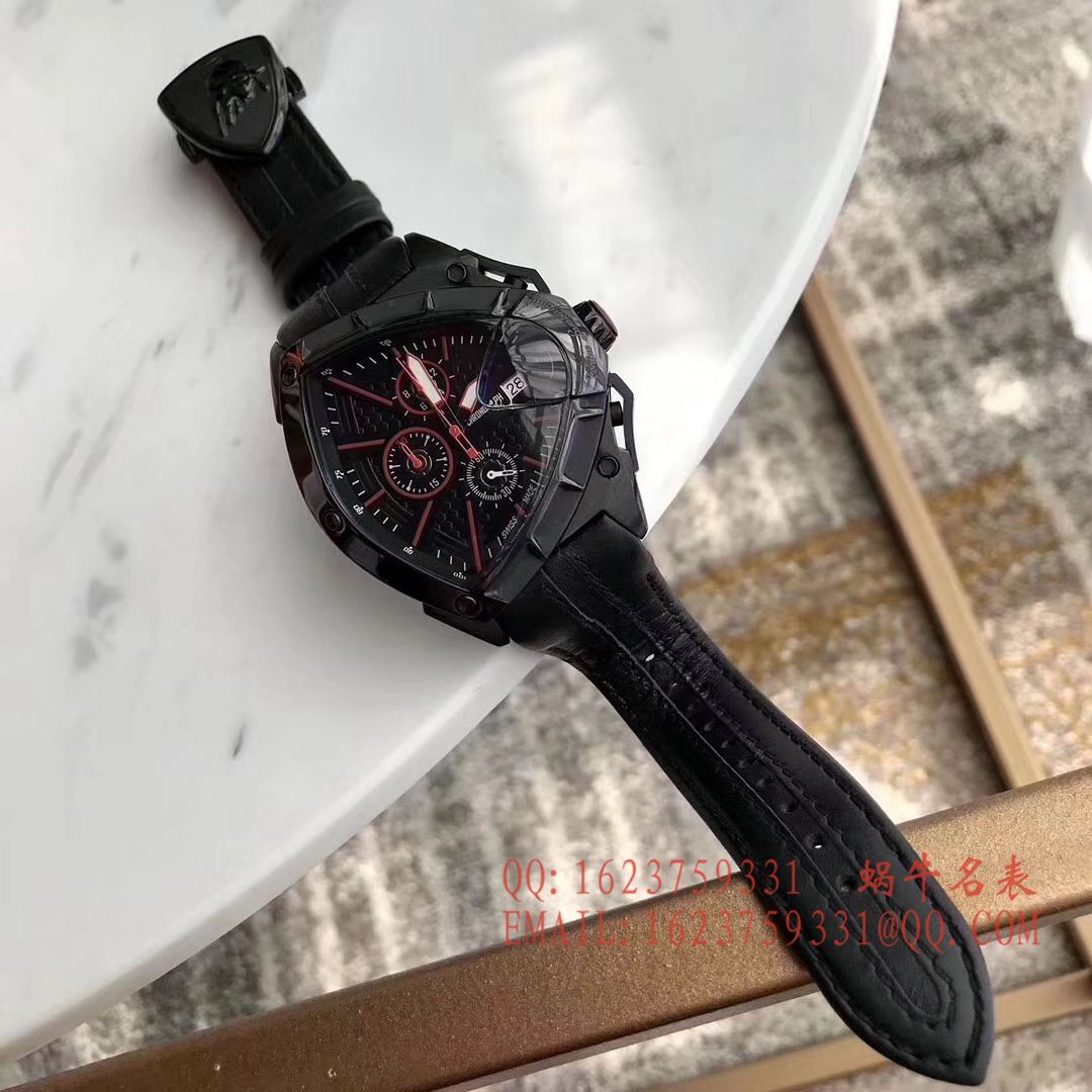   正品原单  兰博基尼 六针计时石英男表 / LB001