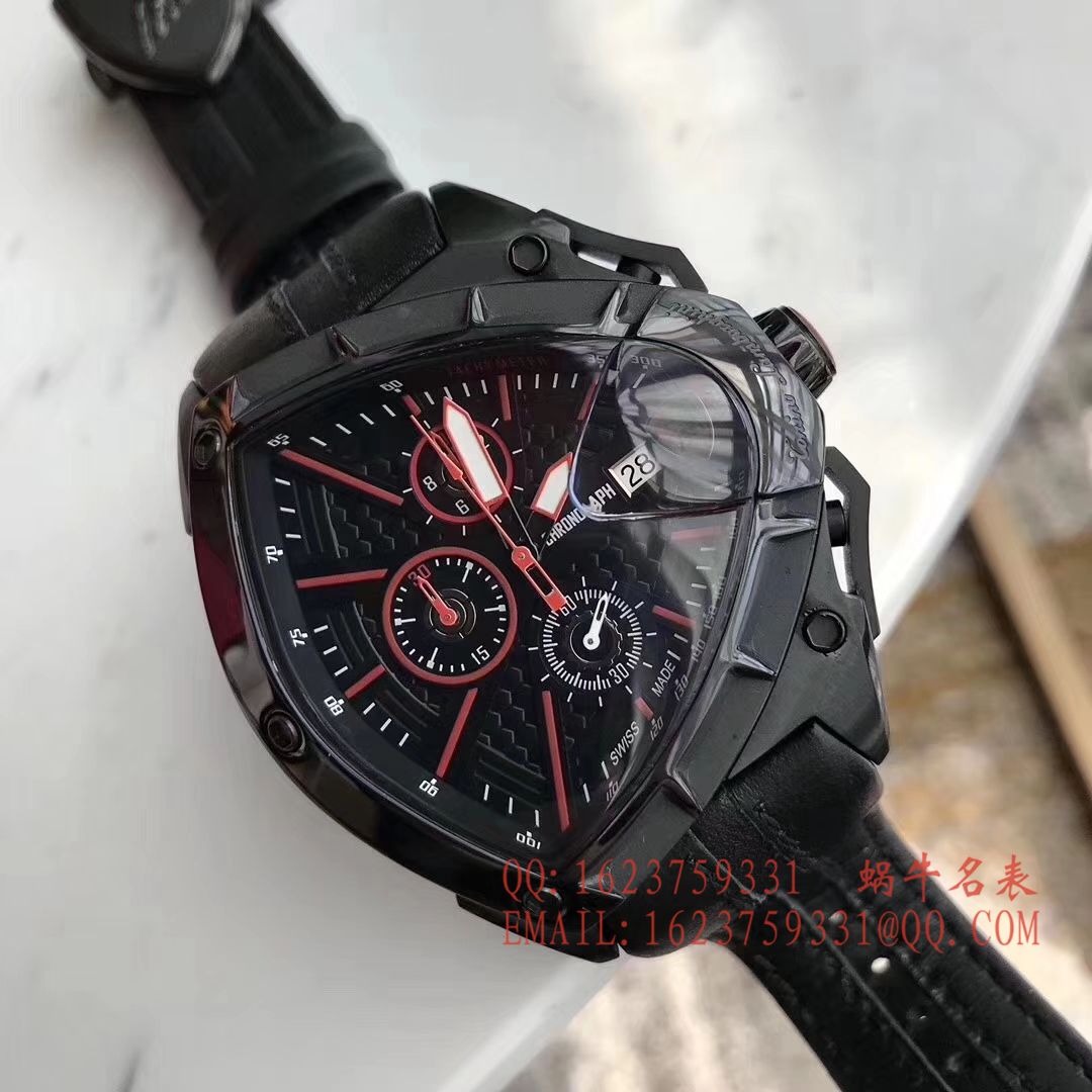   正品原单  兰博基尼 六针计时石英男表 / LB001