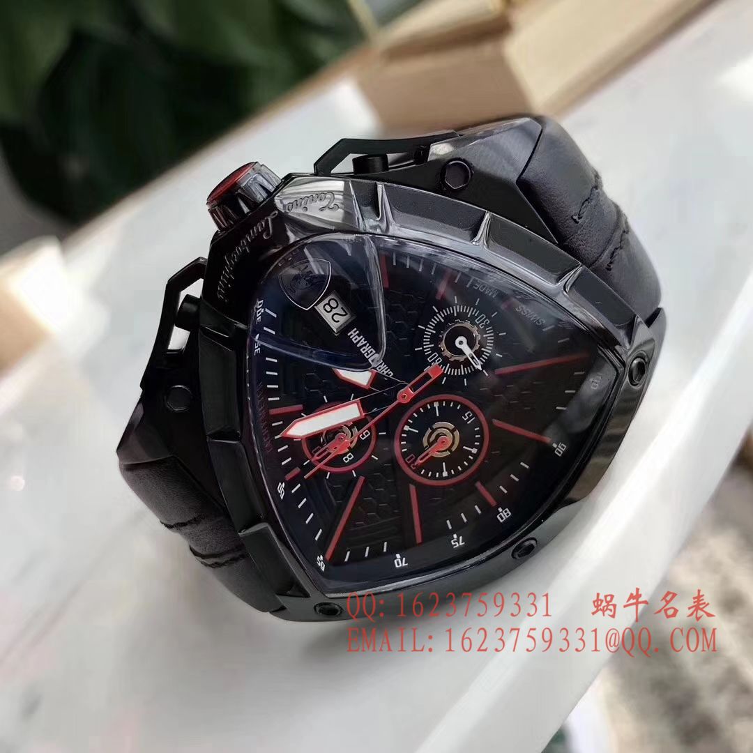   正品原单  兰博基尼 六针计时石英男表 / LB001