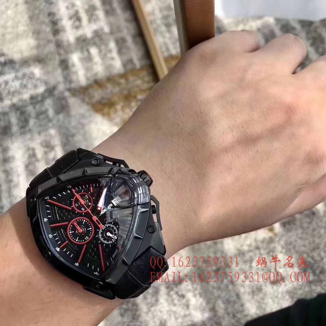   正品原单  兰博基尼 六针计时石英男表 / LB001