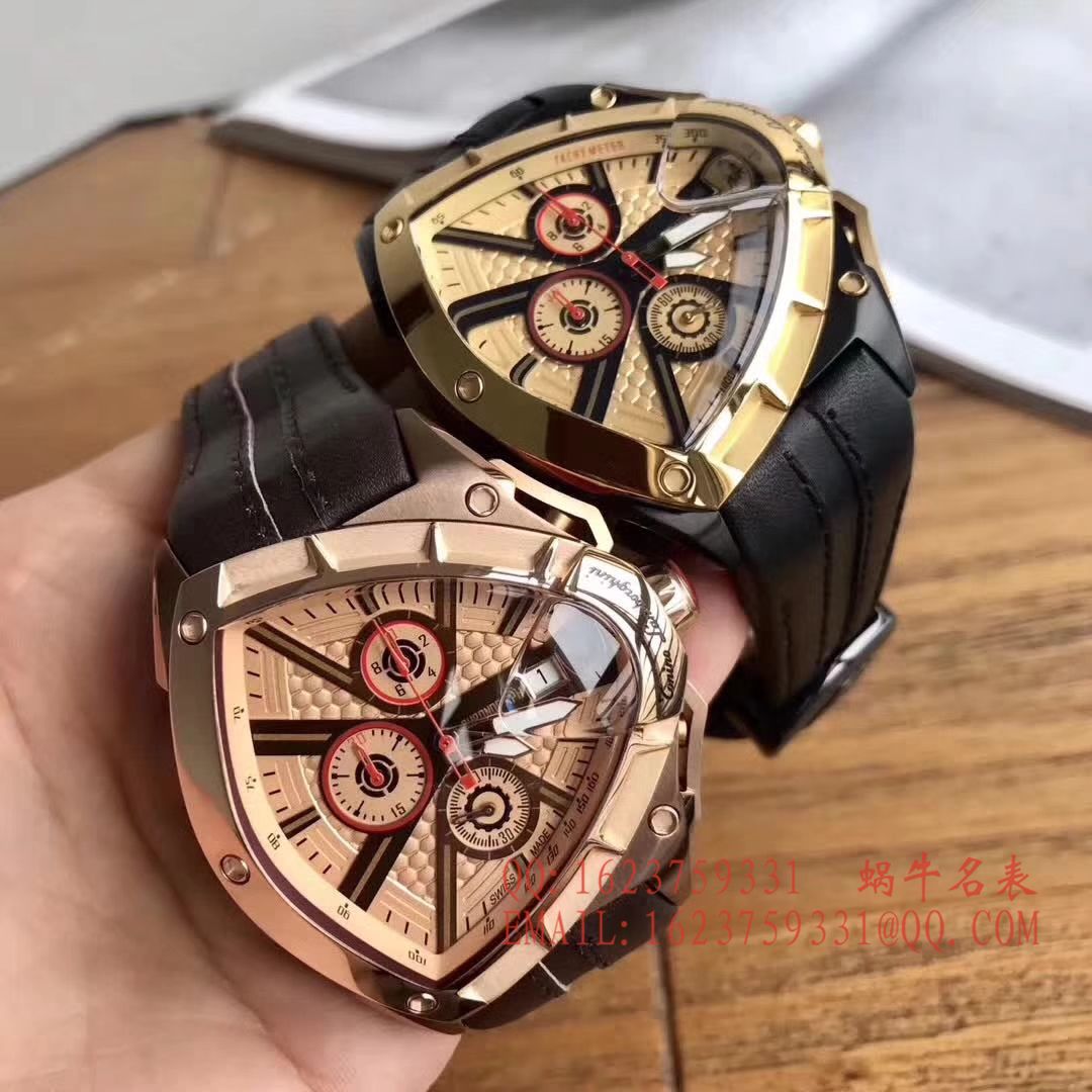   正品原单  兰博基尼 六针计时石英男表 / LB001