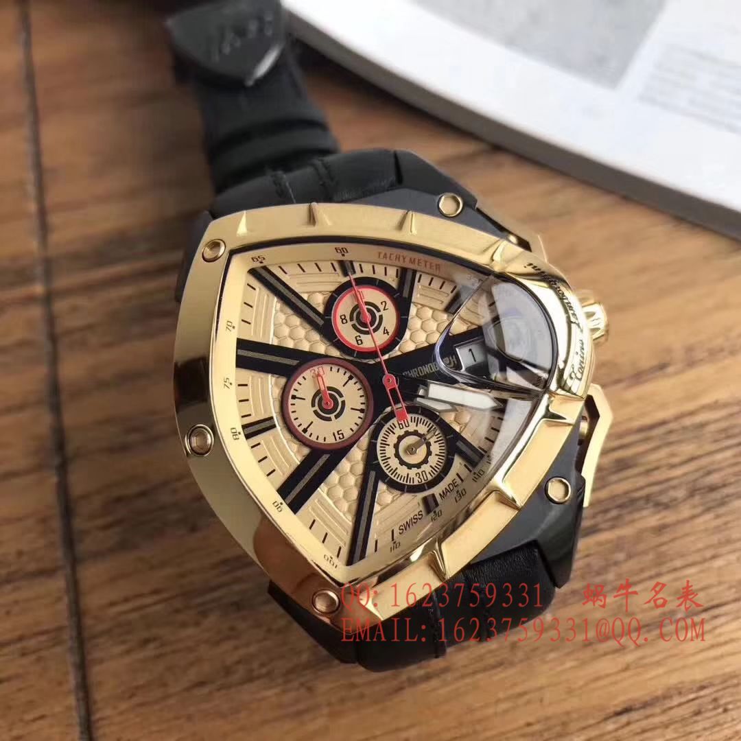   正品原单  兰博基尼 六针计时石英男表 / LB001