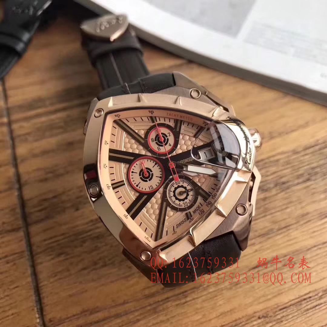   正品原单  兰博基尼 六针计时石英男表 / LB001