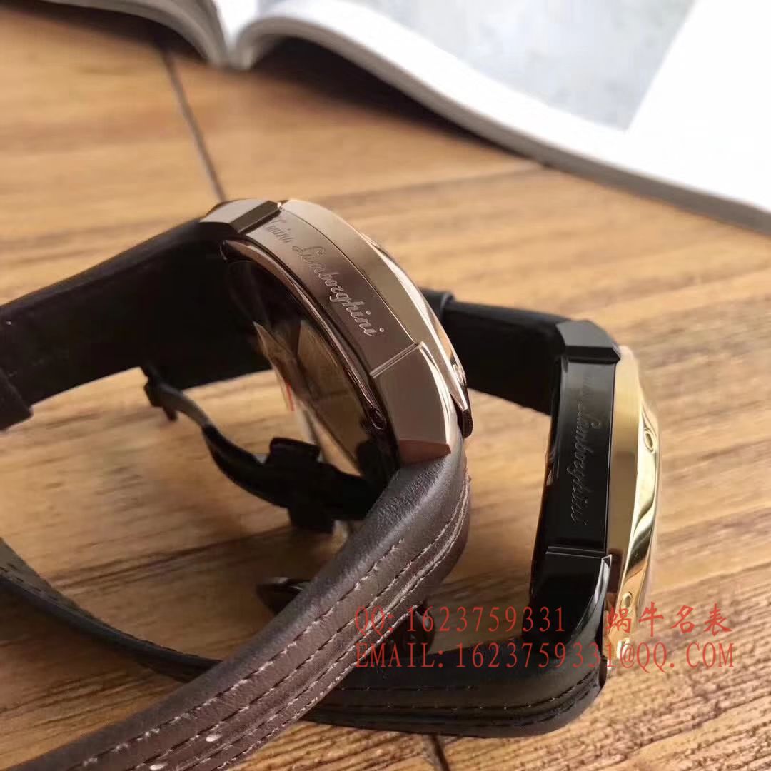   正品原单  兰博基尼 六针计时石英男表 / LB001