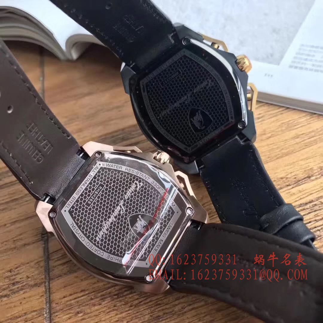   正品原单  兰博基尼 六针计时石英男表 / LB001