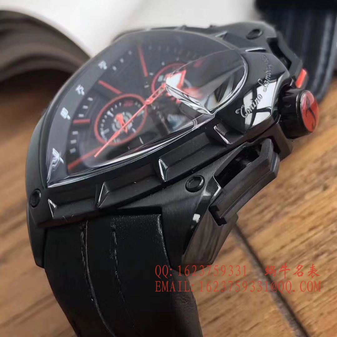   正品原单  兰博基尼 六针计时石英男表 / LB001