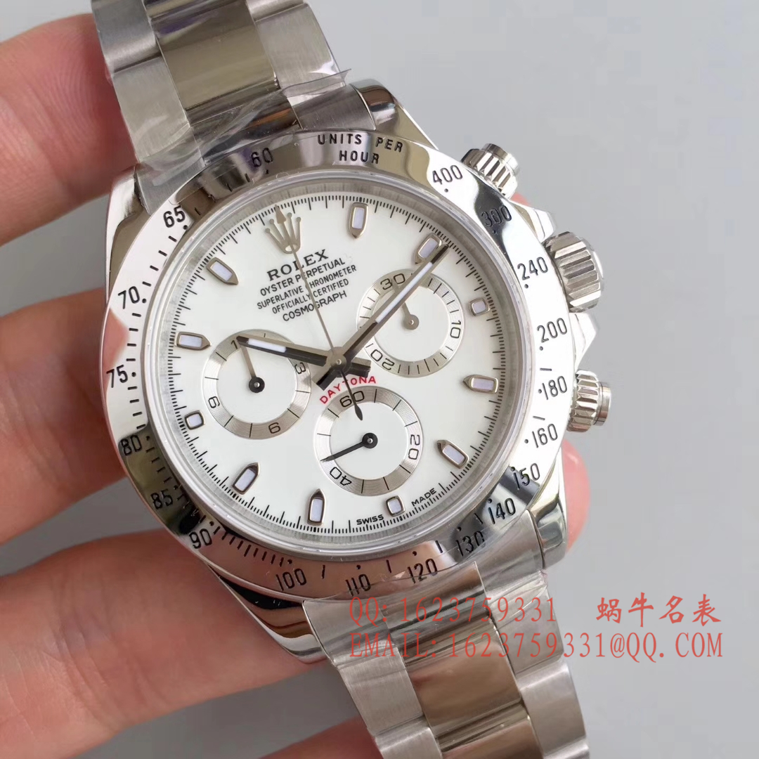   AR  劳力士宇宙计型迪通拿系列116520-78590 黑盘腕表(黑钢迪)、116520-78590 白盘腕表(白钢迪) / RBH195