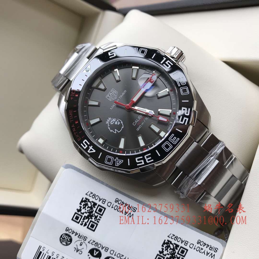   香港原单 支持专柜验货  泰格豪雅竞潜Aquaracer系列300M英超联赛特别款腕表WAY201D.BA0927 / TG037