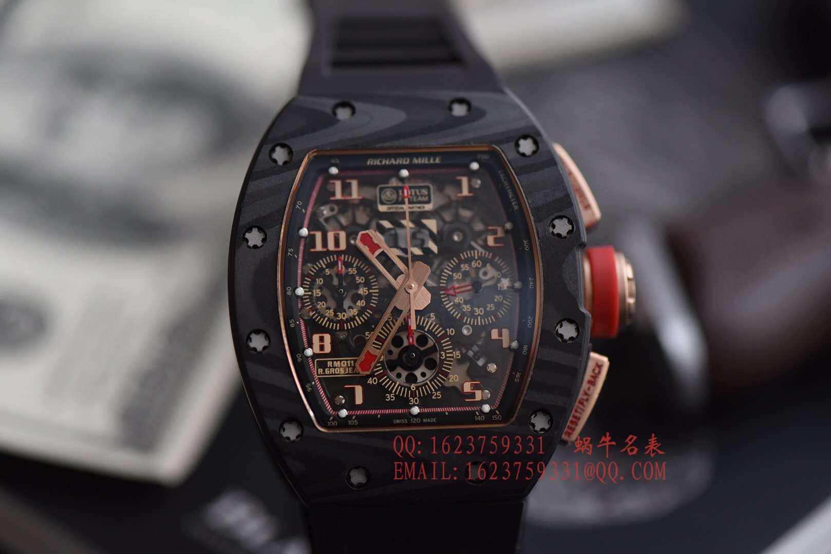   KV  理查德.米勒RICHARD MILLE男士系列RM 011 LOTUS F1 TEAM男士机械腕表 / RM 011 LOTUS F1 TEAM 