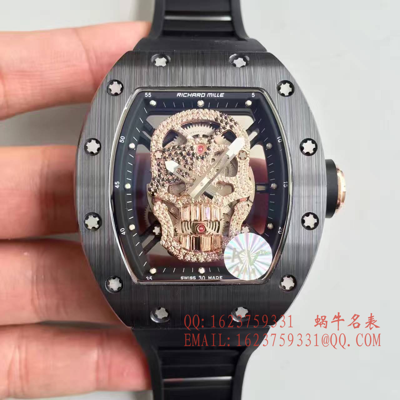   视频解析  KV出品版理查德米勒骷髅头RM 52系列手表 / R007