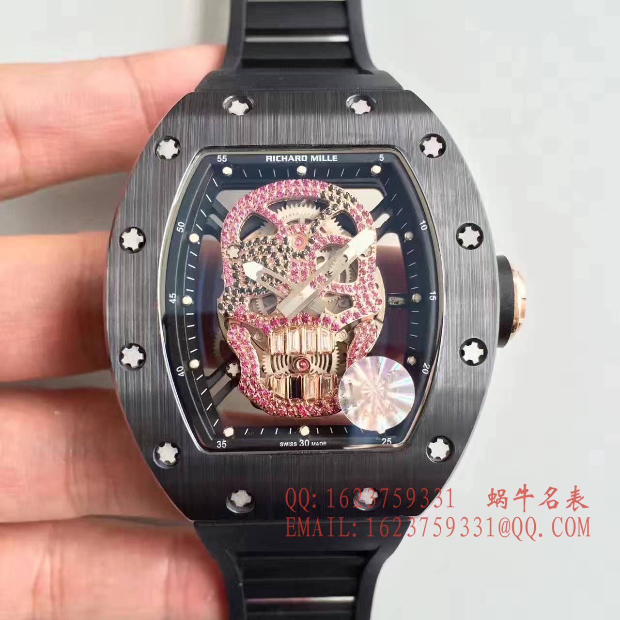   视频解析  KV出品版理查德米勒骷髅头RM 52系列手表 / R007