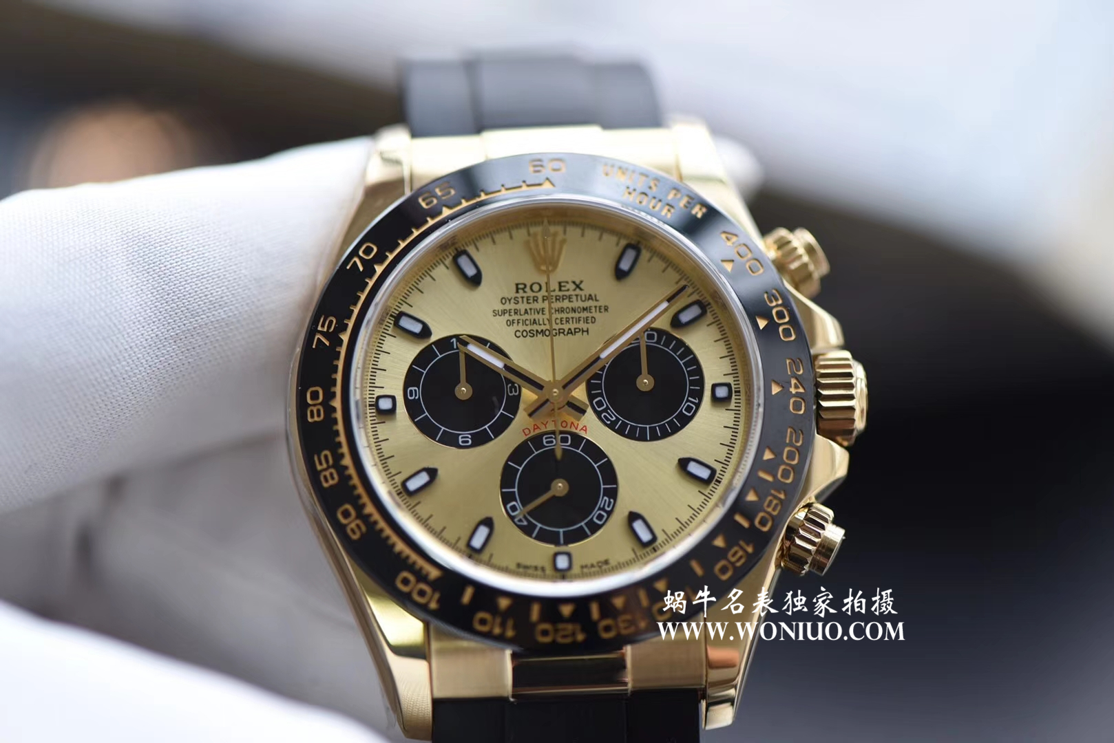   AR  劳力士宇宙计型迪通拿系列黄金面116518LN腕表 / R202